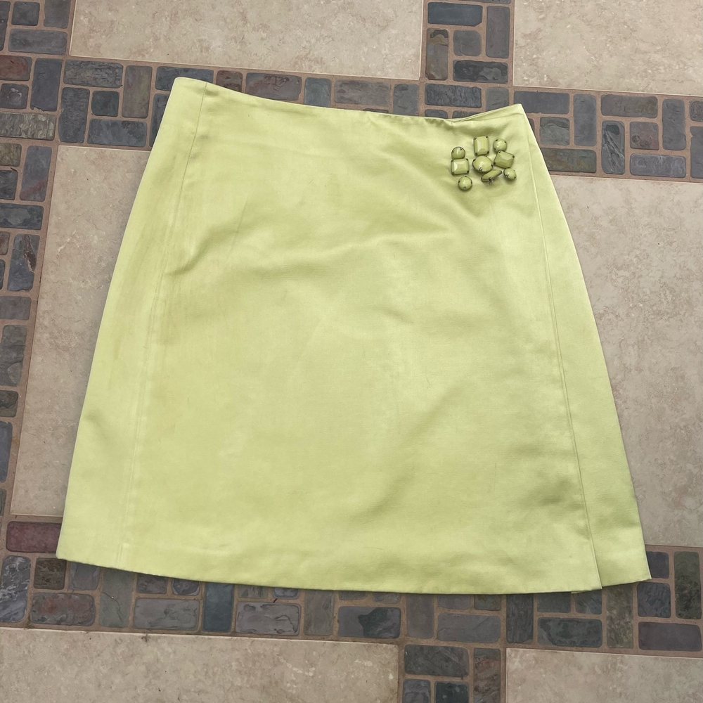 Elegant Lime Green Skirt